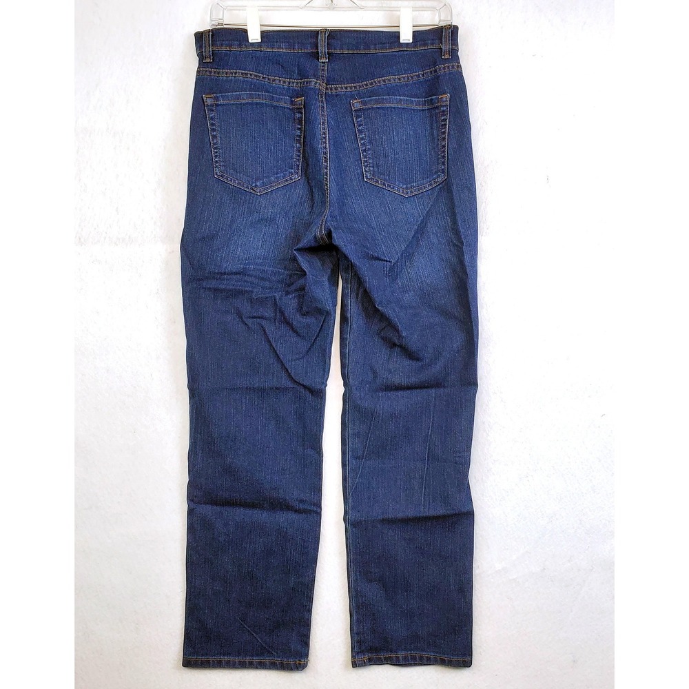 Style & Co Straight Leg Dark Wash Denim Jeans Women's Size 10P - Picture 4 of 7